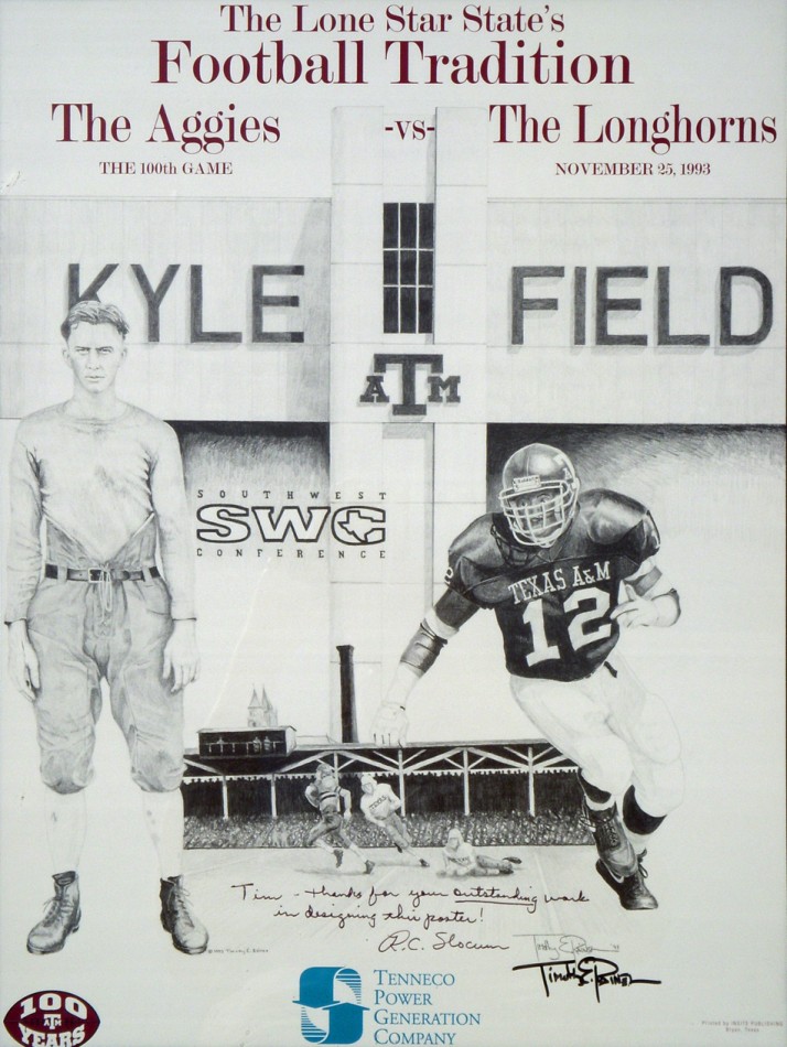 100th A&M UT Game Poster